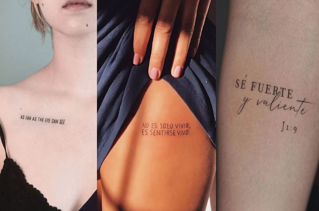 Poderosas frases para tatuajes de mujeres valientes y soñadoras