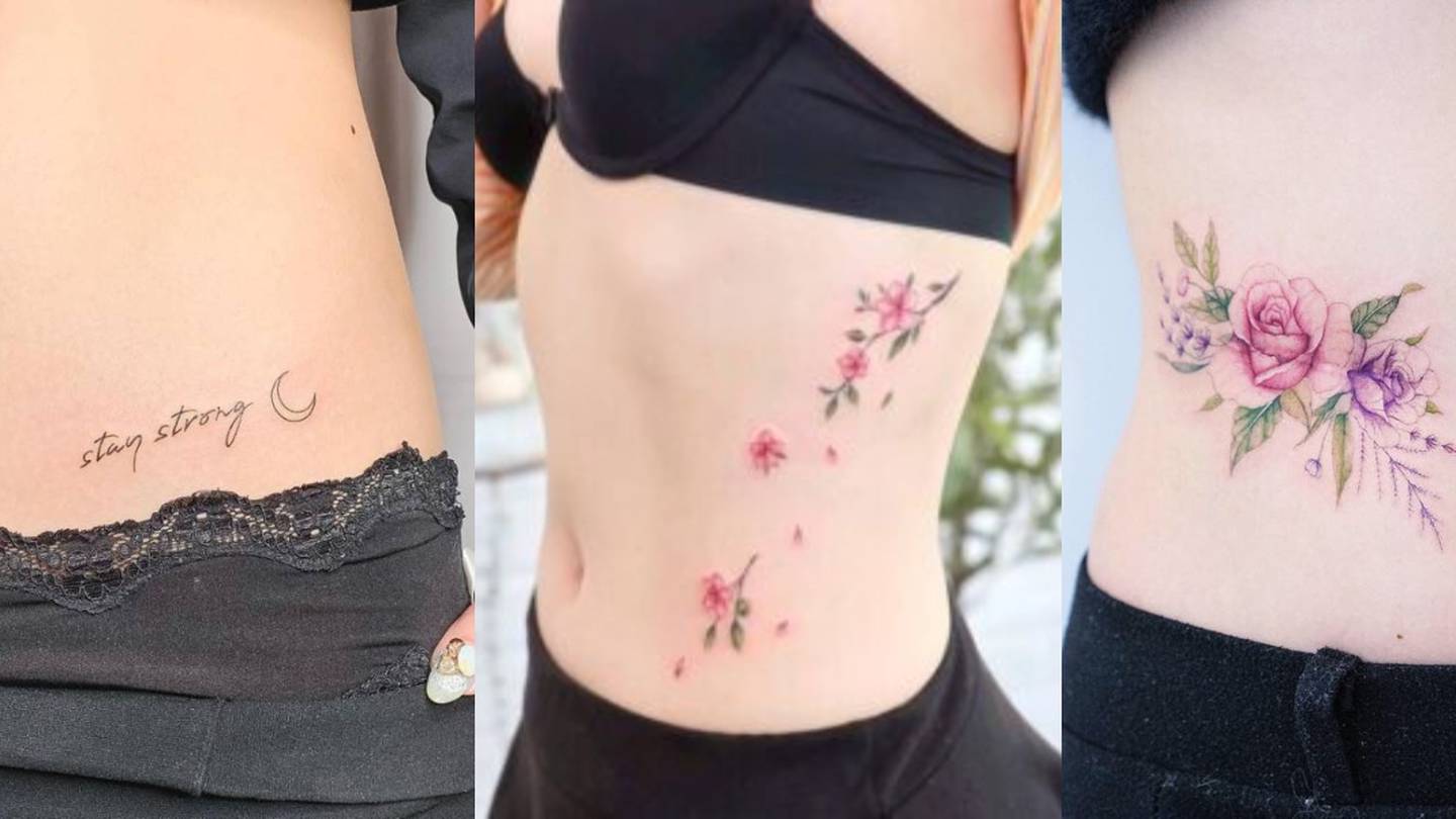 Tatuajes en el abdomen femeninos y delicados para la mujer sensual