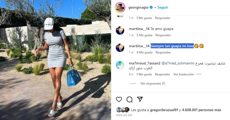 Georgina Rodríguez con vestido de verano