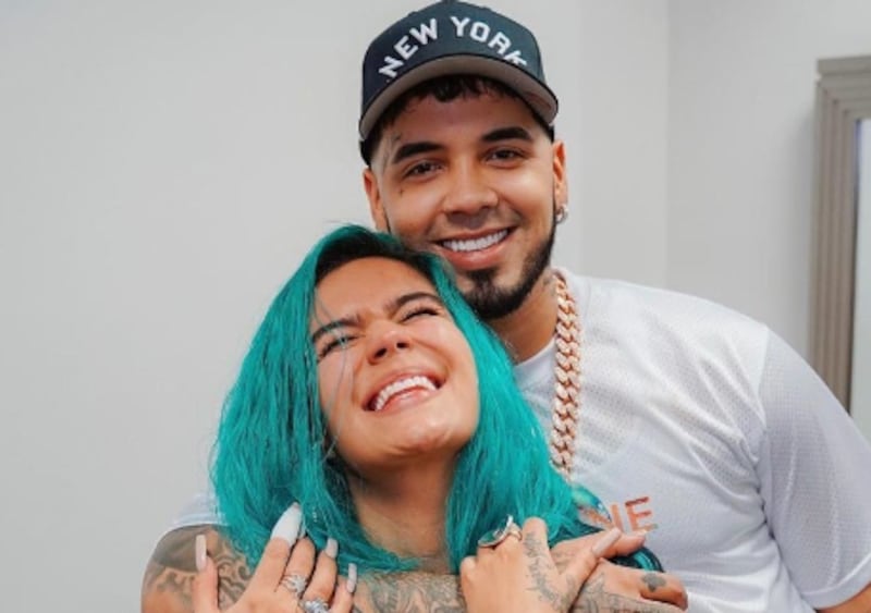 "Si lo tenía bonito": fans destacan el antes y después de Anuel AA con Karol G 