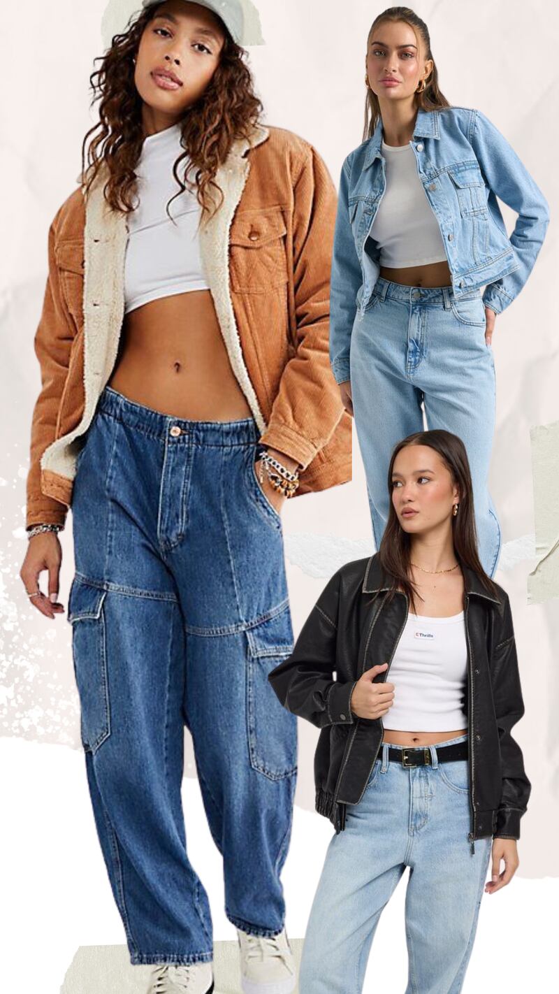 Los jeans slacker serán tendencia este 2025.