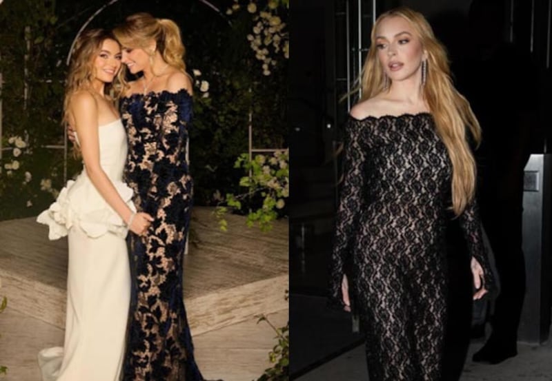 Angélica Rivera y Lindsay Lohan vestido