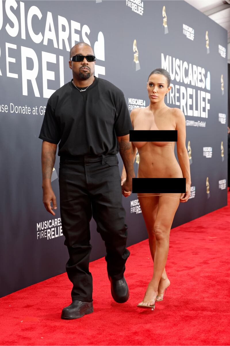 Kanye West y su esposa Bianca Censori