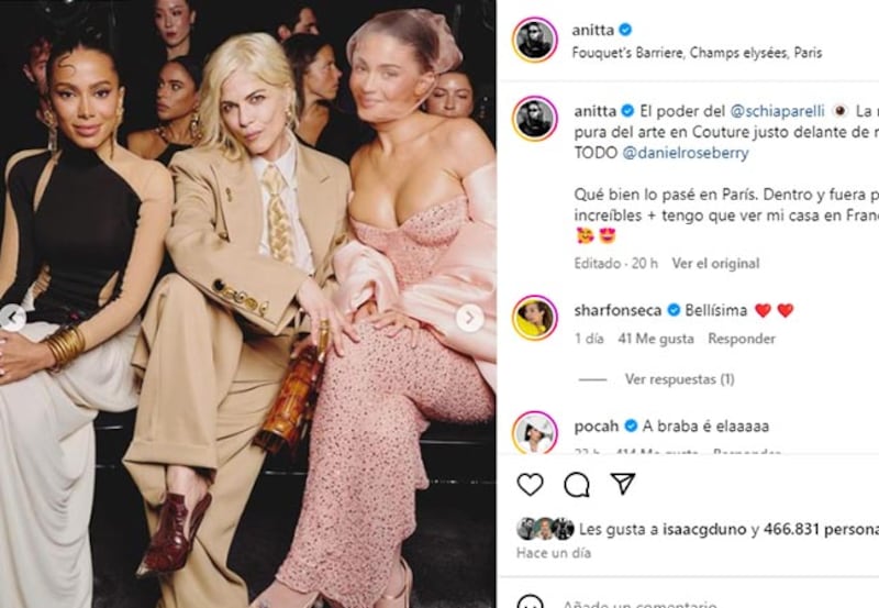 Anitta y Kylie Jenner desfile de moda