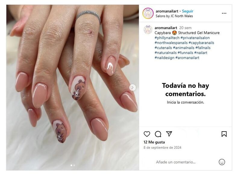 Las uñas capibara son perfectas para llevar durante la temporada primavera-verano