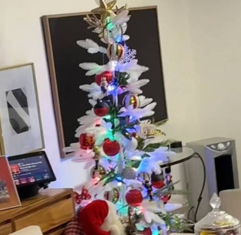 Erika Buenfil presume su decoración de Navidad.