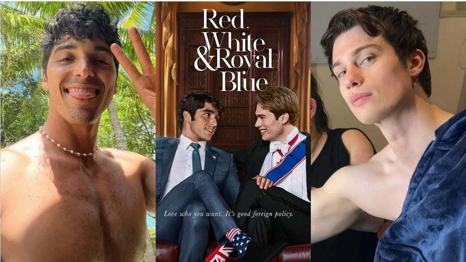 Red, white and Royal blue
