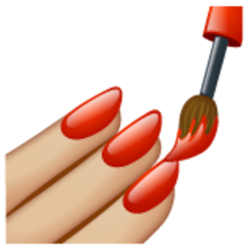 Emoji de pintarse las uñas