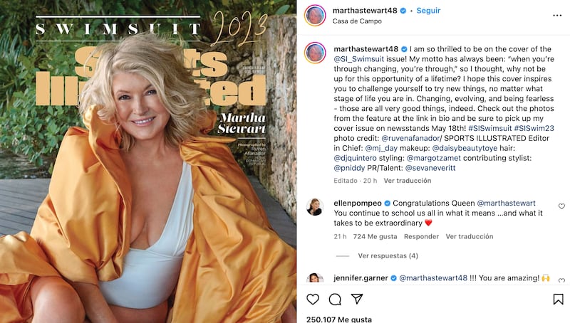 Martha Stewart nos dice el secreto de la eterna juventud.