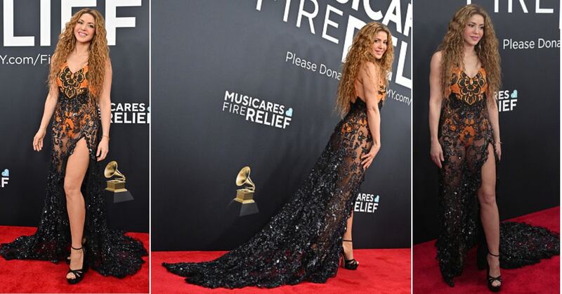 El hermoso significado del vestido de Shakira en los Grammys