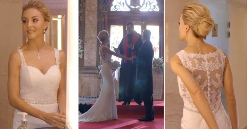 Angelique Boyer en su boda en 'Amar a muerte'