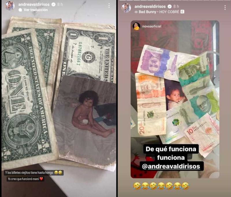 El ritual de dinero que la mamá de Andrea Valdiri le hizo a su hija.