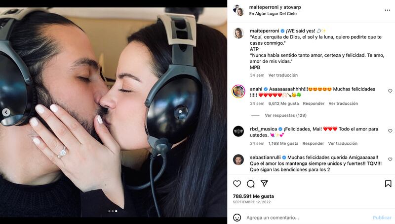 Esta teoría se sustenta por las acciones que han tenido Maite Perroni y su esposo Andrés Tovar en redes sociales