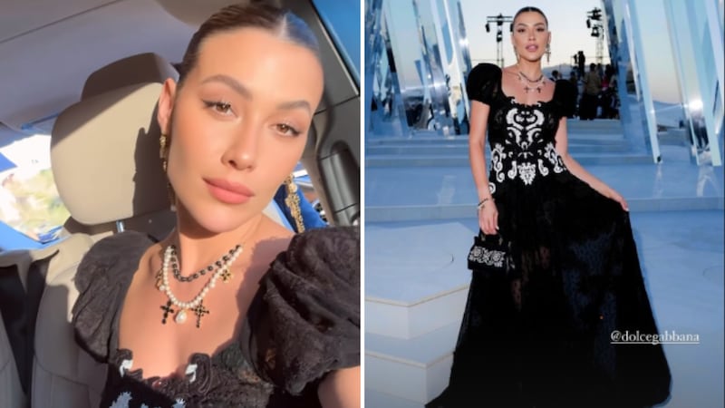 Michelle Salas deslumbra en el desfile de Dolce & Gabbana en Italia