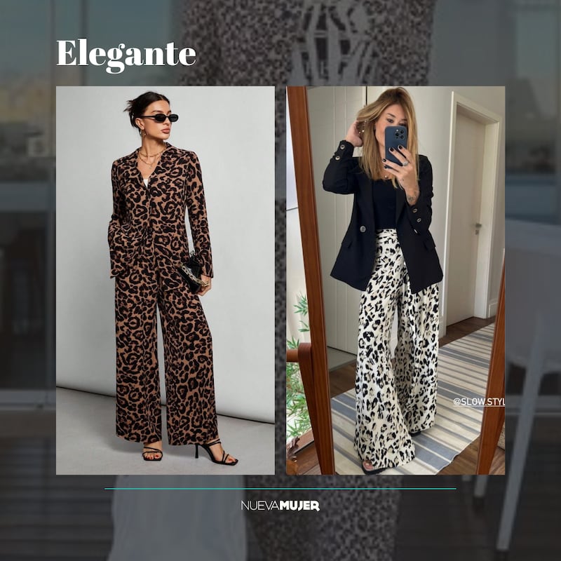 Tendencia en pantalones animal print