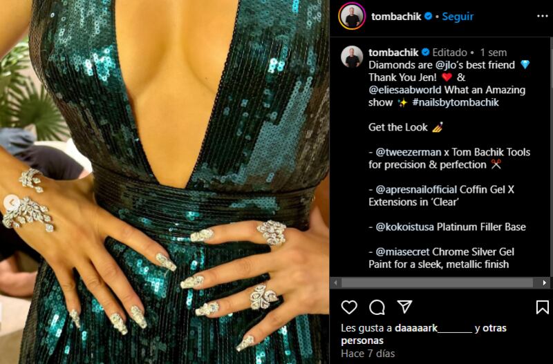 JLo presumió una manicura que robó miradas