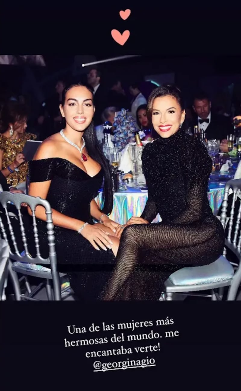 Georgina Rodríguez y Eva Longoria,