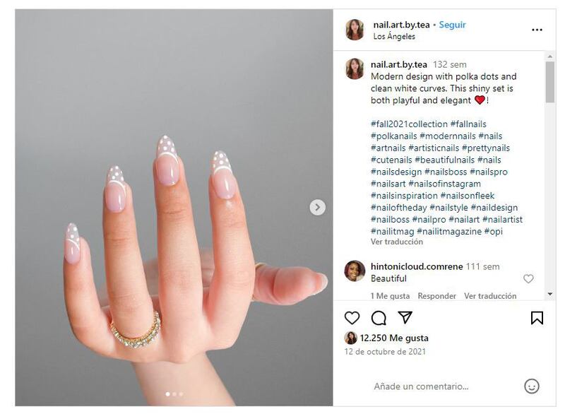 Las 'dot nails' son la última tendencia en cuanto a manicuras para esta temporada primaveral