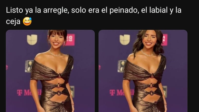 Le cambiaron el look a Ángela Aguilar en Internet.