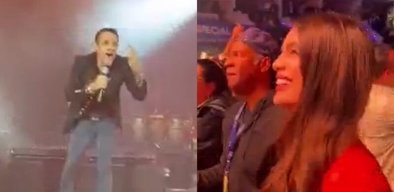 Marc Anthony y Nadia Ferreira