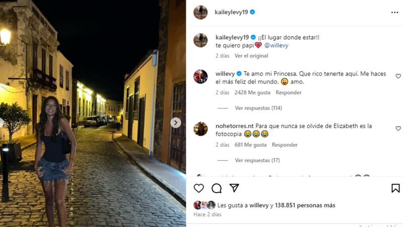 William Levy se reencontró con su hija Kailey en España, donde él graba una película.