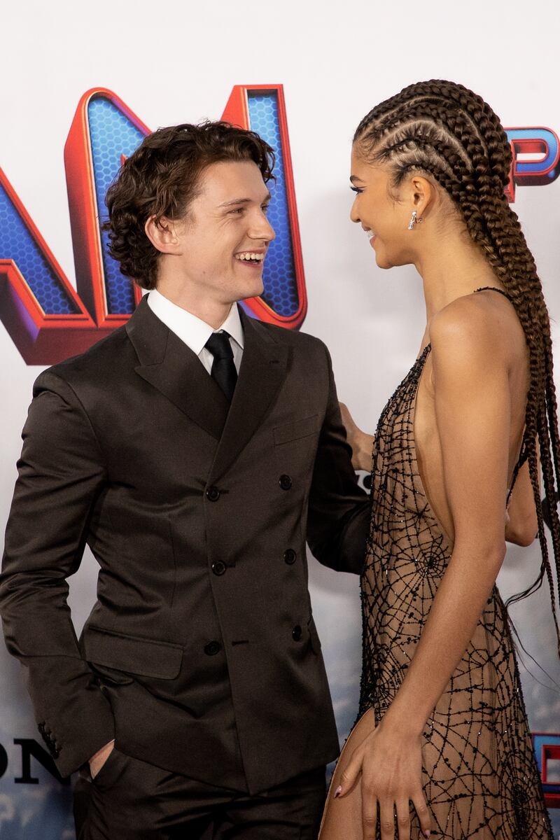 Zendaya y  Tom Holland