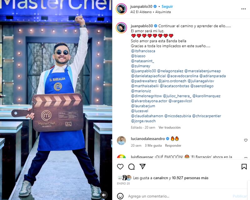 “No sabe rimar ni cocinar”: piden a Juan Pablo Barragán que se “ponga pilas” en ‘Masterchef’.