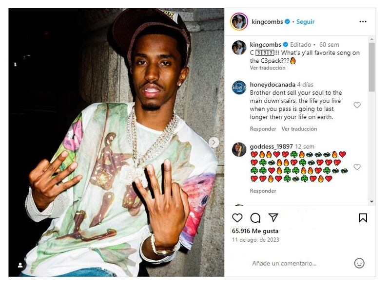 Christian Combs comenzó su carrera bajo el nombre King Combs