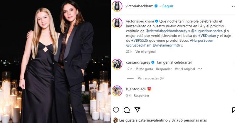 Parecen gemelas: Victoria Beckham y su hija de 13 años deslumbran a las redes con sus looks "total black"