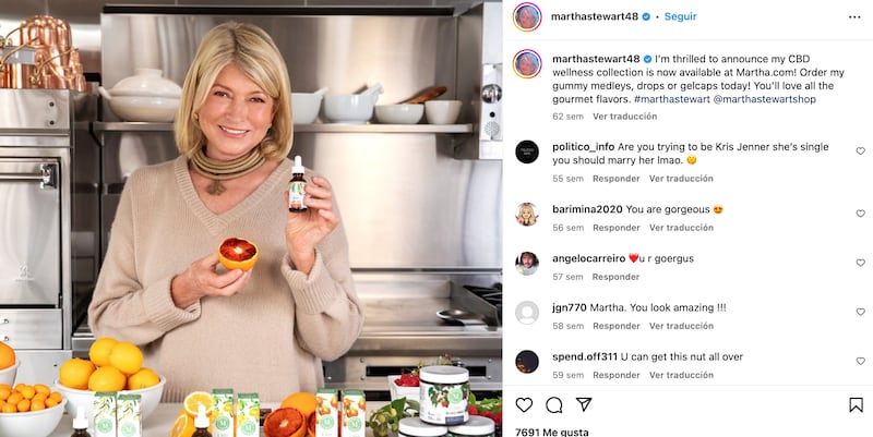 Martha Stewart nos dice el secreto de la eterna juventud.