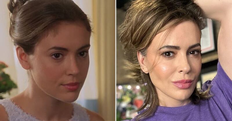 Alyssa Milano en 'Charmed' y en la actualidad