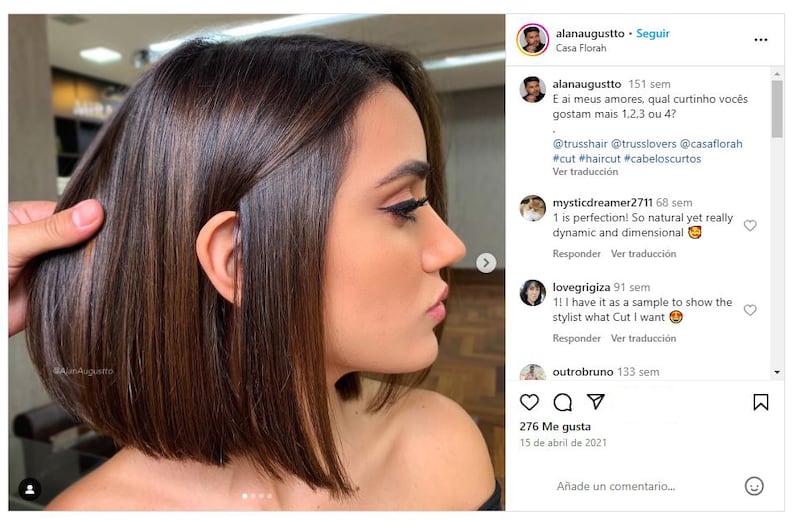 Las mechas aportan dimensión y volumen en el pelo corto