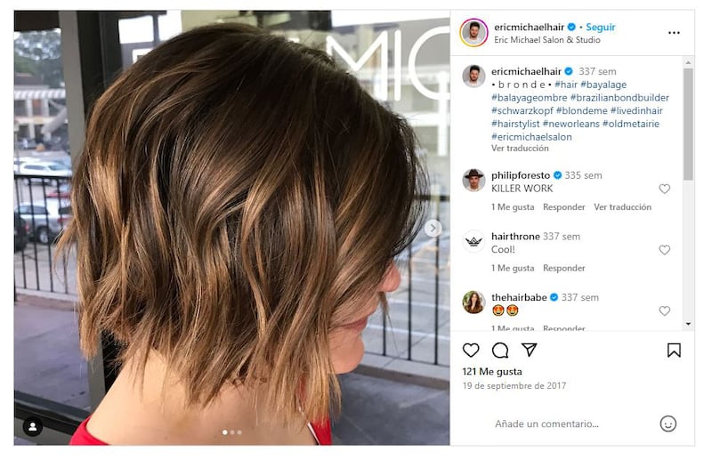 Las mechas aportan dimensión y volumen en el pelo corto