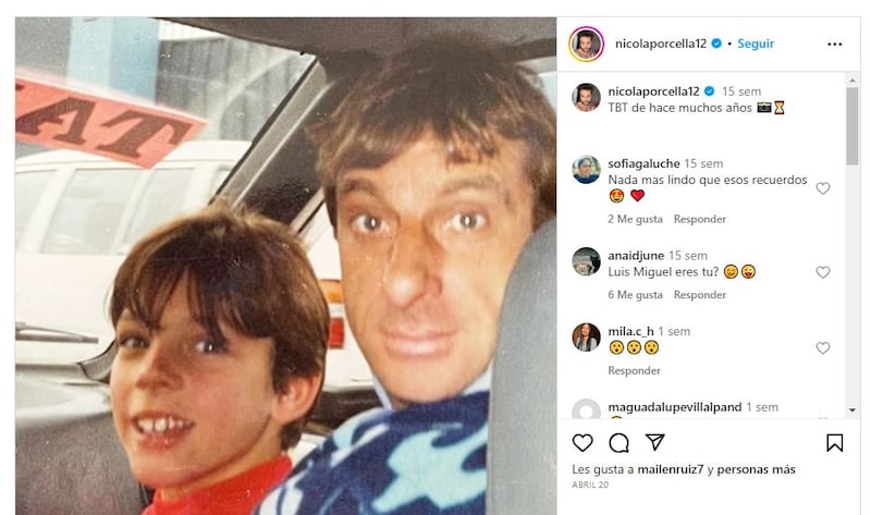 Fotos de la infancia de Nicola Porcella