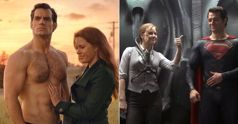 Henry Cavill y Amy Adams de los más guapos de Hollywood.