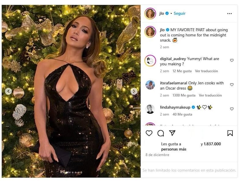 El árbol de Navidad de Jennifer Lopez