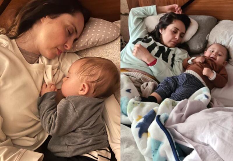 Irán Castillo muestra cómo luce en casa como mamá cada mañana con su hijo