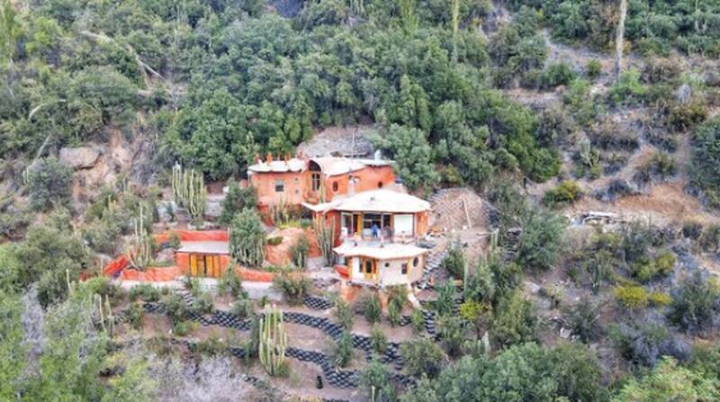 Vista aérea de la casa de Pangal Andrade