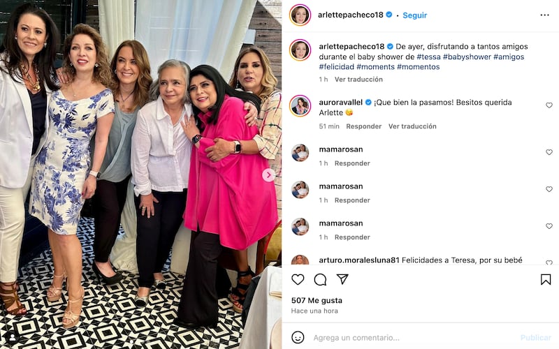 Invitadas al baby shower de Tessa, la primera hija de José Eduardo Derbez