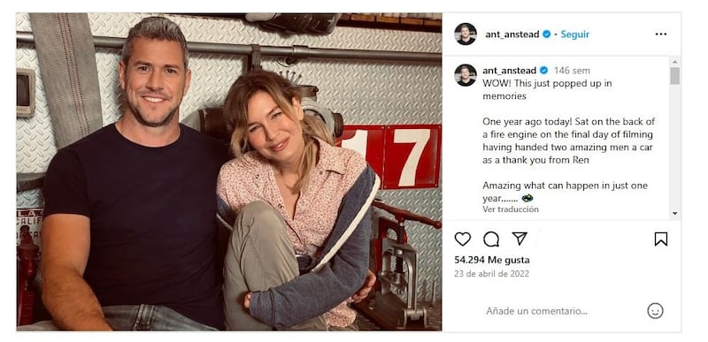 Renée Zellweger volvió a encontrar el amor en Ant Anstead