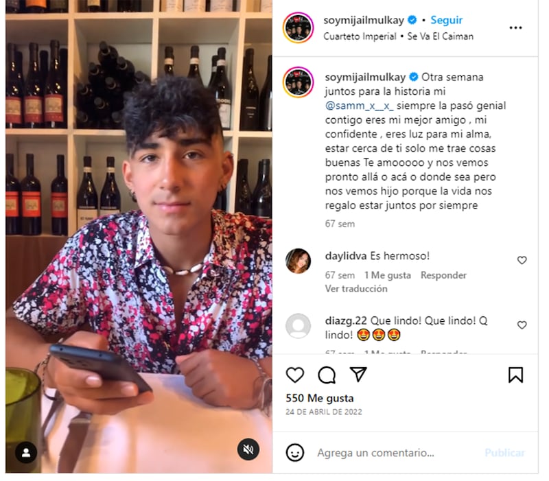 Ahora es que el hijo de Alina reacciona ante la relación de su madre con Jim Velásquez.