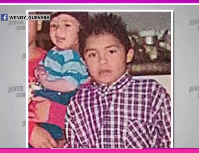 Foto de Wendy Guevara cuando era niño