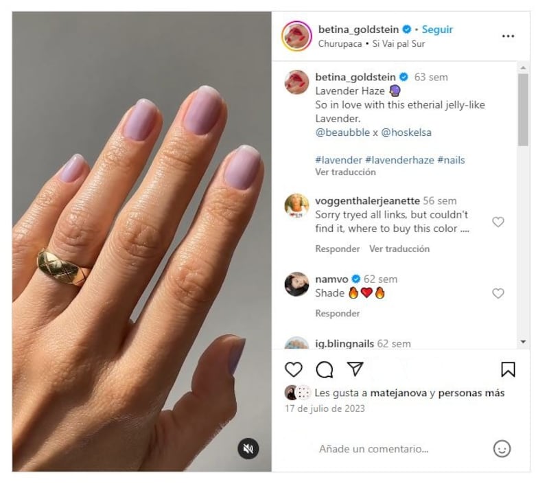 Las 'jelly nails' lleva años liderando las tendencias en cuanto a manicuras