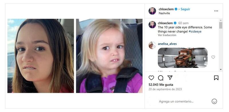 Chloe Clem se hizo viral gracias a su divertida expresión a una sorpresa de su mamá