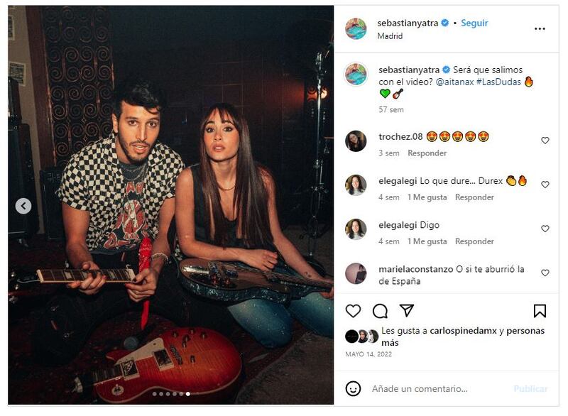 Sebastián Yatra y Aitana Ocaña