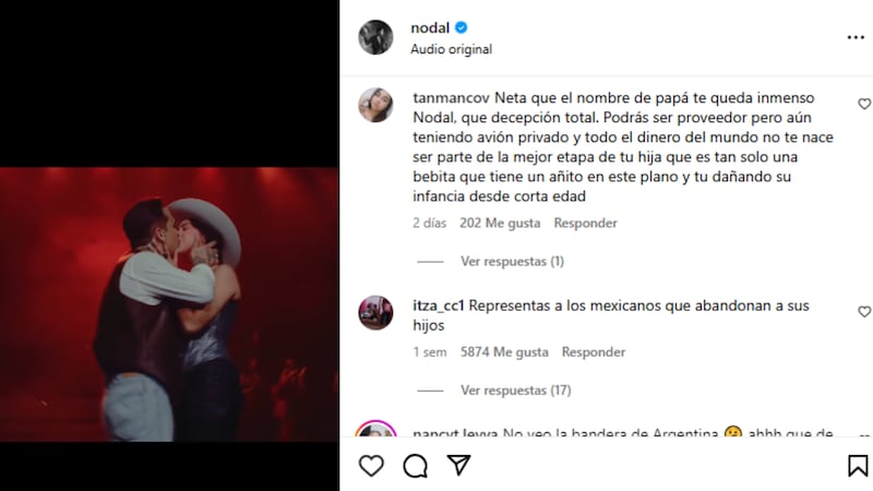 Christian Nodal cerró el 2024 con una polémica más: no incluyó a Inti en su resumen como lo mejor del año. Esto fue muy criticado e, incluso, lo cuestionaron si para eso deseaba tener hijos.