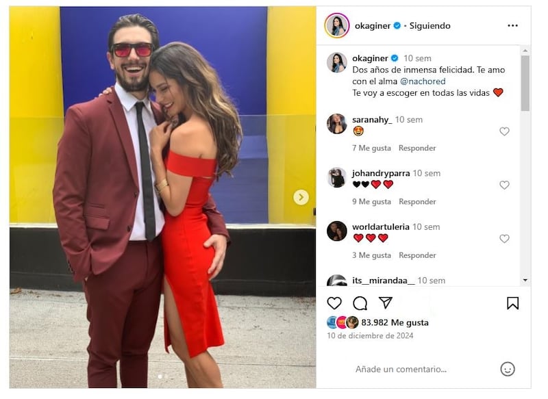 Oka Giner y su esposo, Nacho Redondo