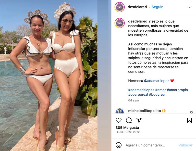 Adamari López en traje de baño blanco