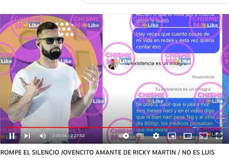 Ricky Martin infidelidad