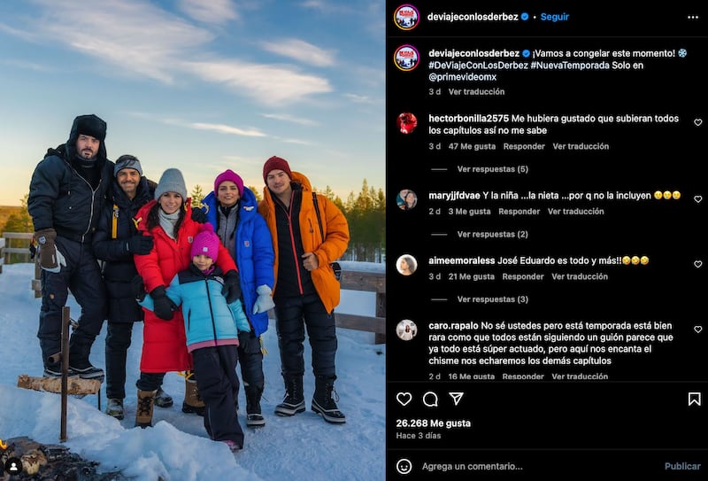 Eugenio Derbez y su familia